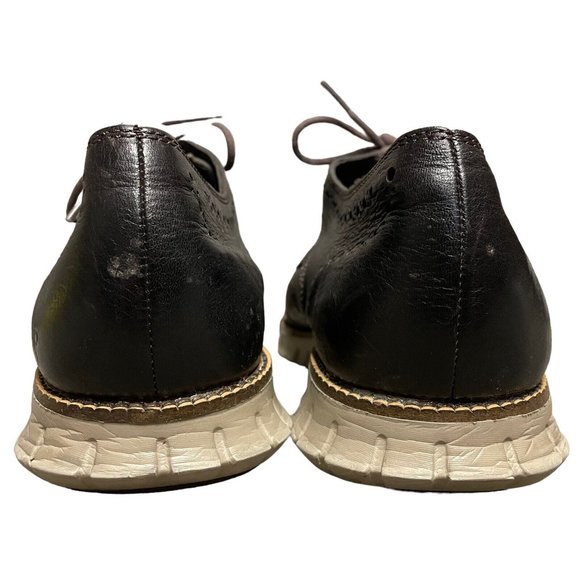 Cole Haan Zerogrand.os Dark Brown Full Brogue Wingtip Oxford Shoes Mens Size 12M - Picture 9 of 12